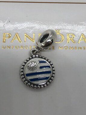 ✨🔥Pandora Uruguay Flag Dangle Charm